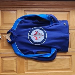 Winnipeg Jets quarter zip fleece sweater
